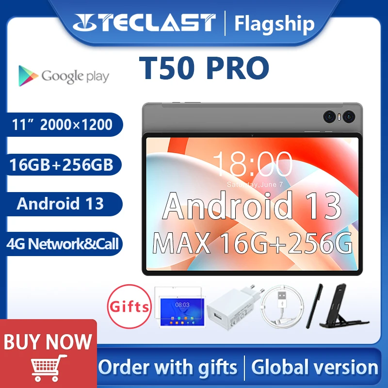 【】 Teclast T50 برو قرص ماكس 16GB+256GB 11