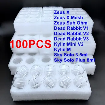 100PCS الزجاج زيوس ZX مش السماء منفردا/ بالإضافة إلى الزجاج زيوس Subohm DeadRabbit V1/V2/3 كيلين مصغرة V2/م Replacment فقاعة الزجاج