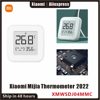2022 Xiaomi Mijia الحرارة والرطوبة بلوتوث اللاسلكية الكهربائية الذكية الرقمية الرطوبة E-link الشاشة مع البطارية