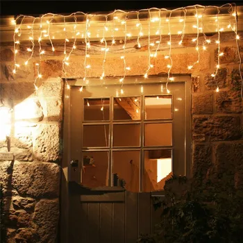 5 م 96SMD الأبيض عطلة مهرجان الستار الزفاف أضواء LED سلسلة الشريط شريط الجليد مصباح أكاليل لحزب خرافية عيد الميلاد جديدة