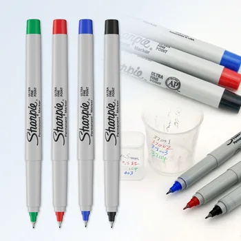 9 الألوان علامات إبرة القلم 0.5 mm للماء نقطة غرامة فن خالية من الغبار علامة مكتب المدرسة كتابة القرطاسية Sharpie الإمدادات