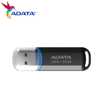 ADATA USB 2.0 Flash Drive C906 عصا الذاكرة 8GB 16GB 32GB 64GB التخزين USB القرص أبيض أسود المحمولة ميني يو عصا على الكمبيوتر