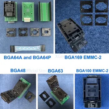 BGA48-DIP48 BGA63-DIP48 BGA64-DIP48 BGA152/169 EMMC-2 BGA100-DIP48 محول فقط XGecu T56 مبرمج