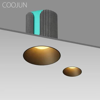 COOJUN الحديثة LED Downlight فرملس المدمج في مصباح سقف غرفة المعيشة ممر غرف النوم عاكس الضوء