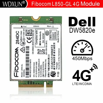 DW5820e Fibocom L850-GL LTE/WCDMA 4G WWAN بطاقة وحدة 0284DC 284DC على كمبيوتر محمول من DELL 3500 5400