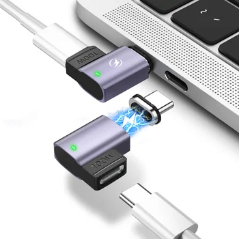 FONKEN USB Type C 100W المغناطيسي محول ماك بوك برو الهواء M1 المحمول شحن سريع محول USB ج المغناطيس Adapter for Samsung