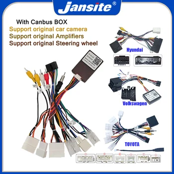 Jansite راديو السيارة مكبر للصوت كانبوس لمختلف كانبوس والكابلات لتايوتا, هوندا, فولكس واجن, كيا, نيسان, هيونداي, الخ.