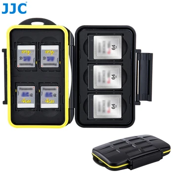 JJC للماء XQD حالة بطاقة SD SDHC SDXC بطاقة حامل صندوق تخزين Hard Shell Case بطاقة الذاكرة حماية لمدة 3 SD + 4 XQD بطاقات