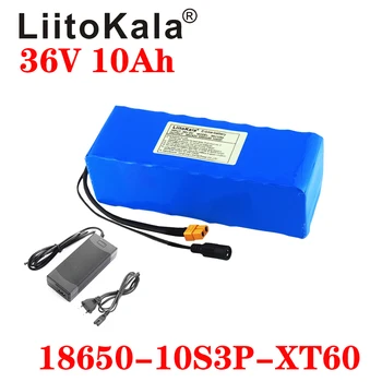 LiitoKala 36V 10S3P 10Ah 500W طاقة عالية 42V 18650 بطارية ليثيوم Ebike السيارات الكهربائية دراجة سكوتر BMS