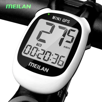 Meilan M3 صغيرة بيضاء اللون فقط البيضاوي GPS الكمبيوتر الدراجة دراجة GPS عداد السرعة سرعة ارتفاع التوقيت الصيفي ركوب الوقت لاسلكي الأحمر الشباب
