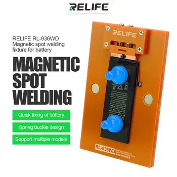 RELIFE RL-936WD الدقة لتحديد المواقع المغناطيسي بقعة لحام لاعبا اساسيا على بطارية آيفون Xiaomi هواوي البطارية أدوات إصلاح