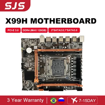 SJS X99 اللوحة الأم LGA 2011-3 M-ATX بلاكا mãe دعم إنتل زيون E5 2640 V3 2667 V4 وحدة المعالجة المركزية DDR4 ECC RAM و ذاكرة سطح المكتب M. 2 SSD