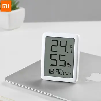 Xiaomi mi mijia miaomiaoce MMC E-ink شاشة LCD كبيرة عرض رقمي الحرارة الرطوبة درجة الحرارة استشعار الرطوبة