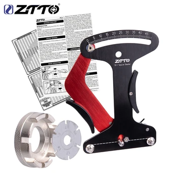 ZTTO التصنيع باستخدام الحاسب الآلي أداة الدراجات تكلم التوتر متر MTB الدراجة الطريق عجلة المتحدث مدقق مؤشر يمكن الاعتماد عليها دقيقة ومستقرة TC-1