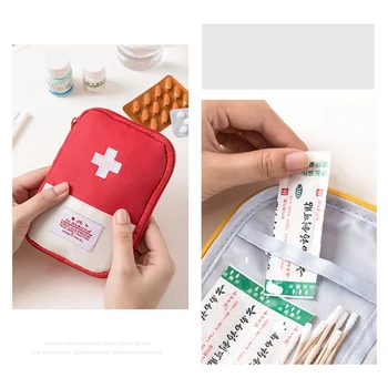 التخزين المحمولة حقيبة الإسعافات الأولية وطب الطوارئ في الهواء الطلق حقيبة منظم حبوب منع الحمل