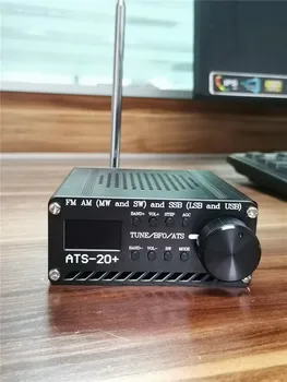 الجديدة ATS-20+ زائد ATS20 V2 SI4732 جهاز استقبال راديو FM ص (MW & SW) SSB (LSB & USB) مع بطارية + هوائي + رئيس + حالة
