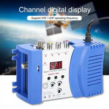 الرقمية HD المغير متوافق AV-RF AV-TV Converter VHF UHF PAL/ NTSC تردد التلفزيون المغير 110-240V