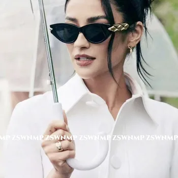 بيع ساخنة جديدة تتجه المنتجات خلات النظارات الشمسية للنساء Steampunk السيدات مستقبلية الأسود أزياء العلامة التجارية مصمم النظارات الشمسية