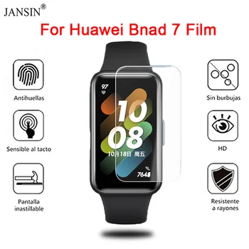 تبو لينة واقية على شرف الفرقة 7 Smart Watch Full Screen Protector for huawei band7 HD الترا سليم واضح مشاهدة الأفلام