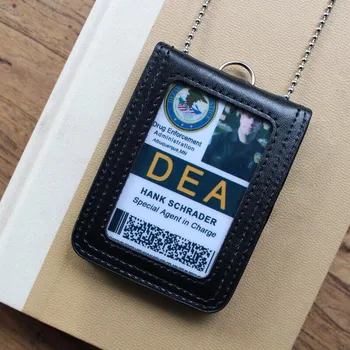 جديدة على غرار هونج كونج مراسل الشرطة العسكرية الرقبة شارة هوية حامل بطاقة الائتمان والجلود اسم العلامة الحالات الحقيبة