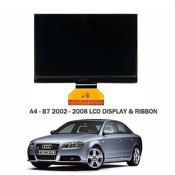 شاشة LCD جديدة لأودي A4 B6 B7 العدادات عداد السرعة الشاشة مع قصيرة الشريط موصل