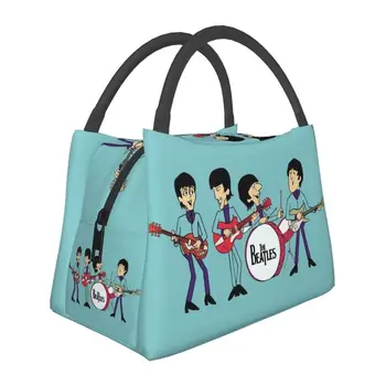 فريق البيتلز الغداء معزول حمل حقيبة للنساء الموسيقى دال برودة الحرارية بينتو العمل السفر