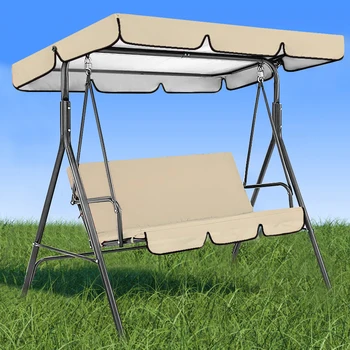 كرسي أرجوحة للماء الغطاء العلوي حديقة استبدال المظلة ردور باحة أرجوحة المظلة 3-2 مقاعد-مقاعد الأشعة فوق البنفسجية من الشمس الظل الغطاء