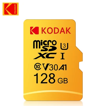 كوداك الأصلي مايكرو SD 64GB 32GB Memori C10 بطاقة الذاكرة TF مايكرو بطاقات SDXC بسعة 128 256 512 جيجابايت U3 4K على الهاتف كاميرا بدون طيار