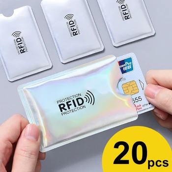 مكافحة Rfid بطاقة حامل NFC حجب القارئ قفل هوية حامل بطاقة بنك قضية حماية معدنية بطاقة الائتمان حالة الألومنيوم F051