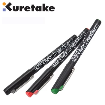 منعرج Kuretake صورة التوقيع القلم 2.0 mm فرشاة القلم تعيين 5 ألوان مقاومة للماء مقاومة للضوء اليابان