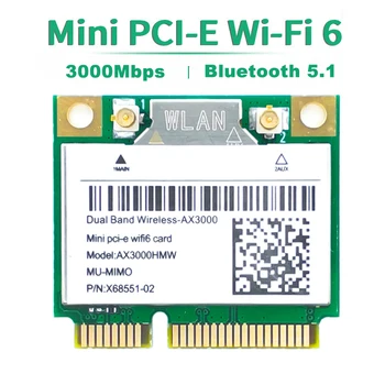 واي فاي 6 3000Mbps بلوتوث 5.2 AX3000HMW MPE-AX3000H Intel AX200 اللاسلكية ميني PCI-E بطاقة واي فاي 802.11 ax/ac ز 2.4/5Ghz محول